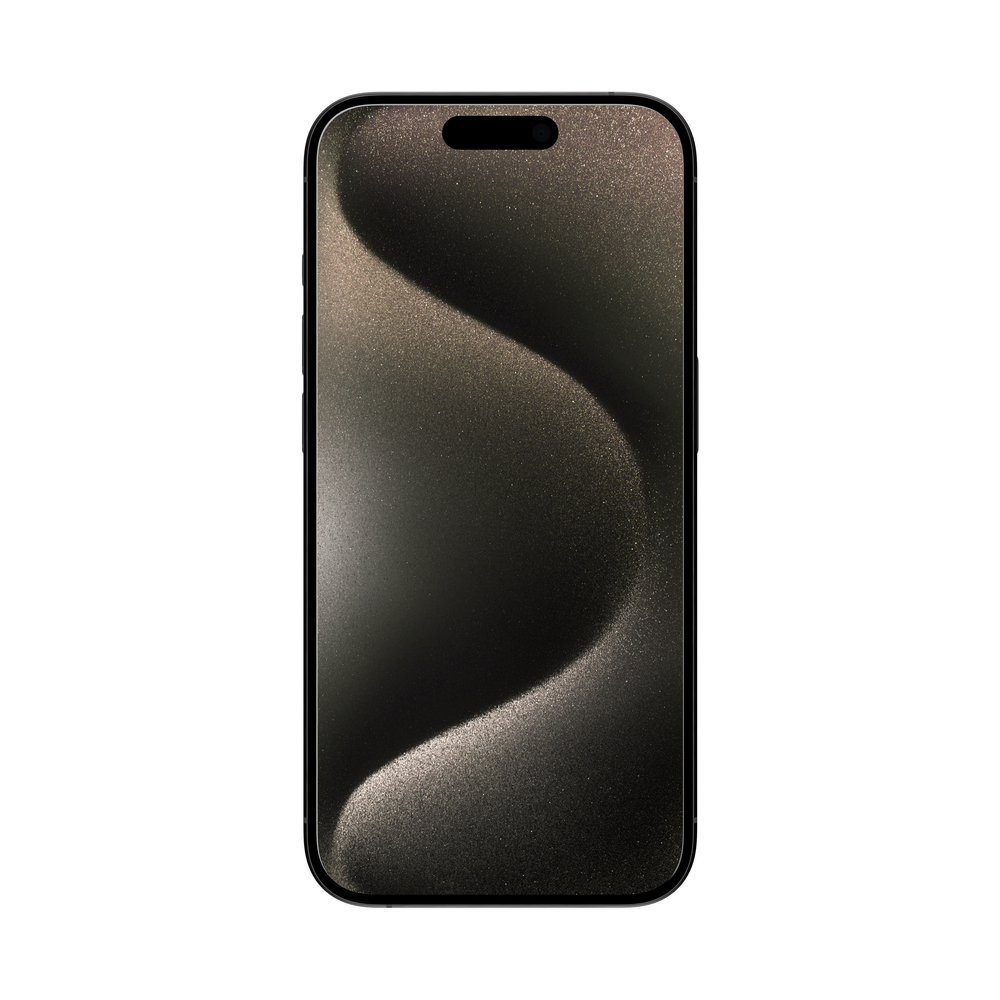 Un telefono con un design a schermo ondulato. Lo sfondo è bianco.