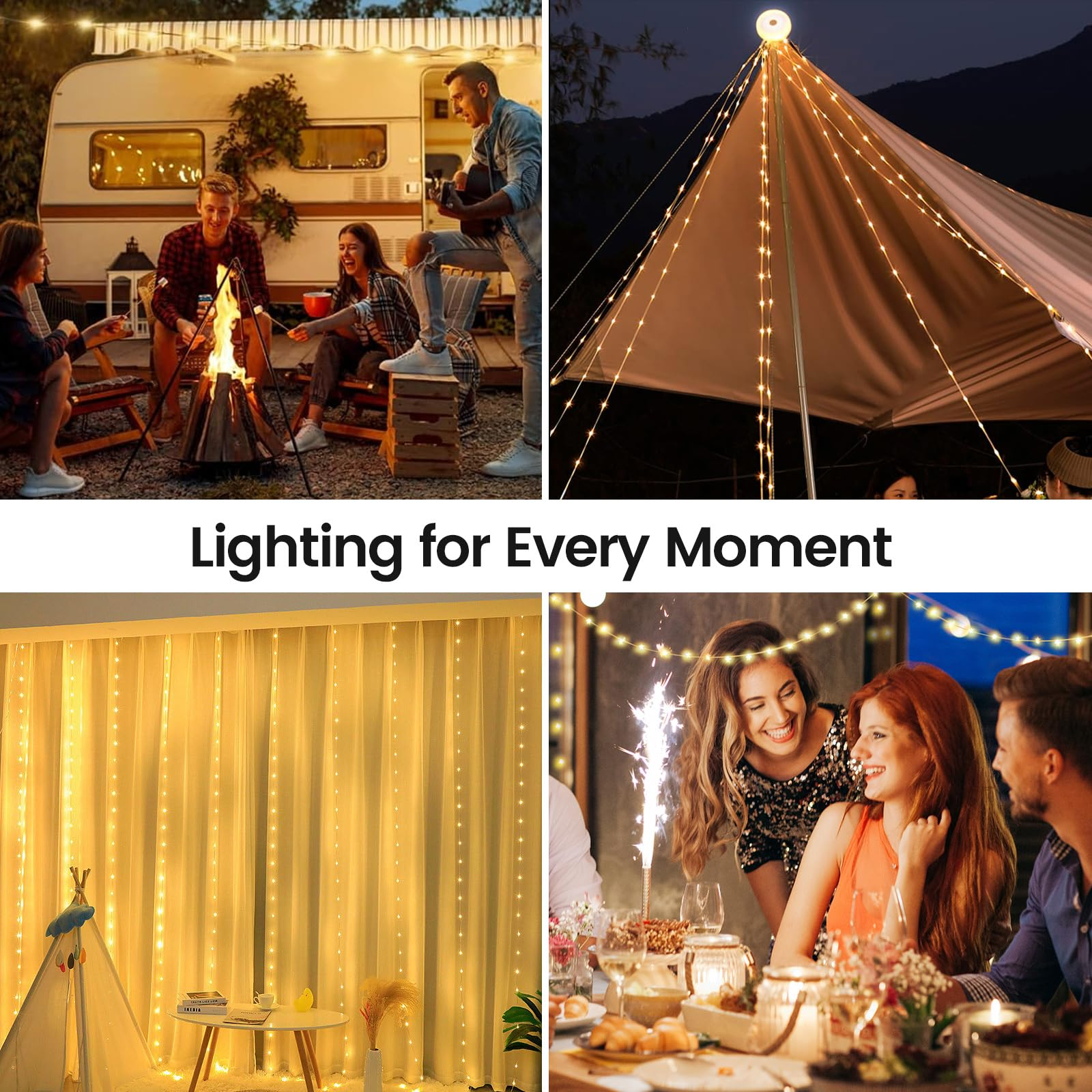 MARKETHAVEN Camping Lichterketten Aufrollbar mit 10M LED Table Lamp |  MediaMarkt