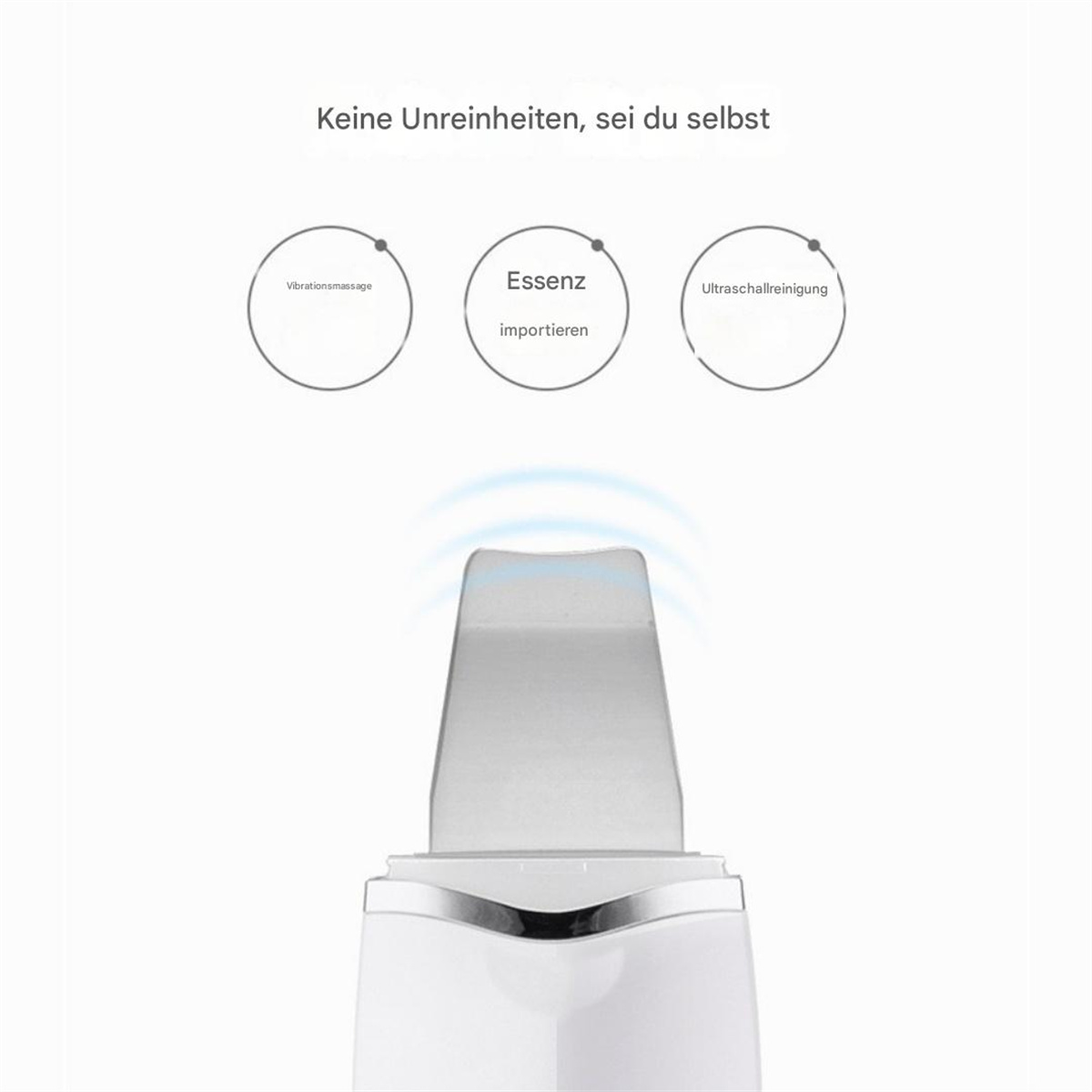 Gesichtspflegegerät. Es verfügt über Vibrationsmassage, Essenz-Import und Ultraschallreinigung.