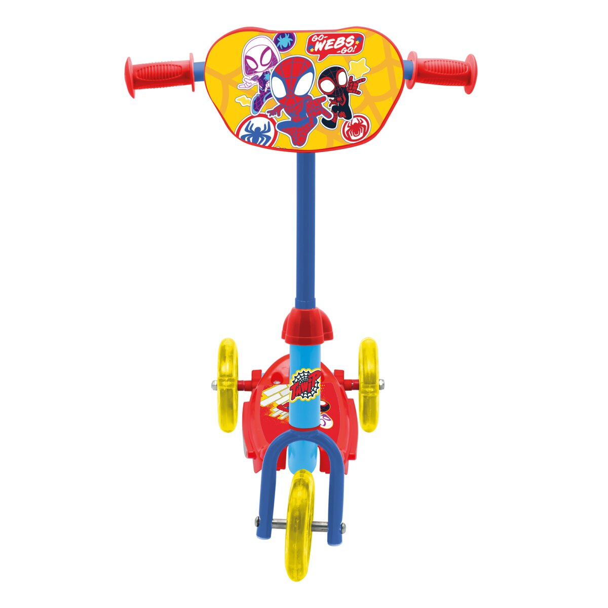 Weiße Fahrradklingel mit Mandalorianer-Illustration und Text 'No.1 in Galaxy'.