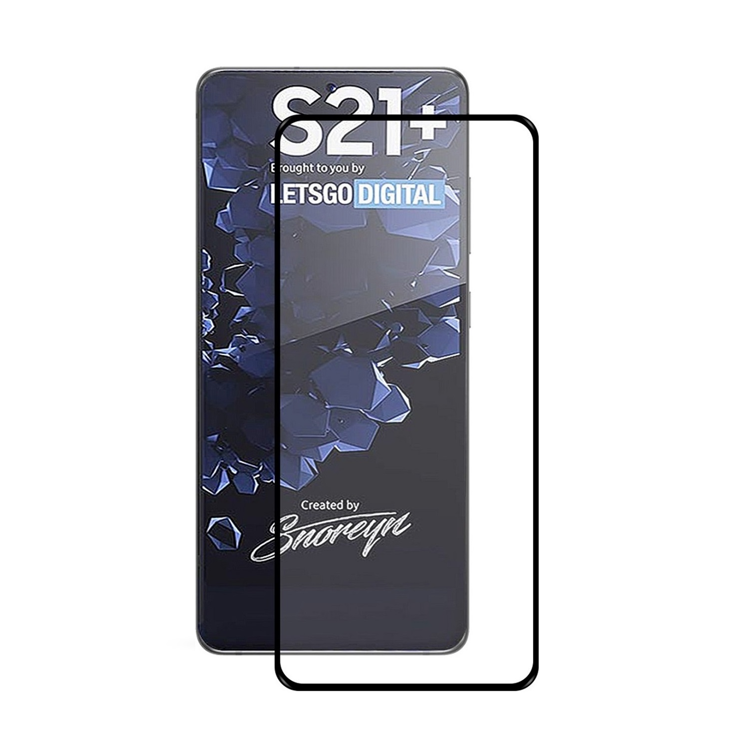 Ein Telefon mit Displayschutzfolie.