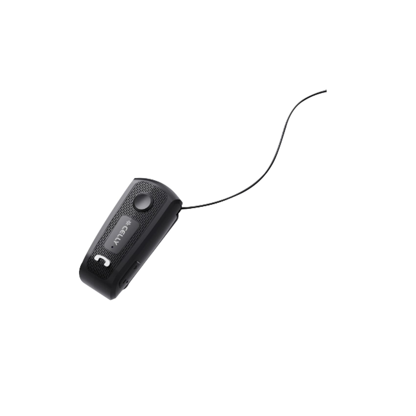 Dispositivo bluetooth Celly nero con un filo.