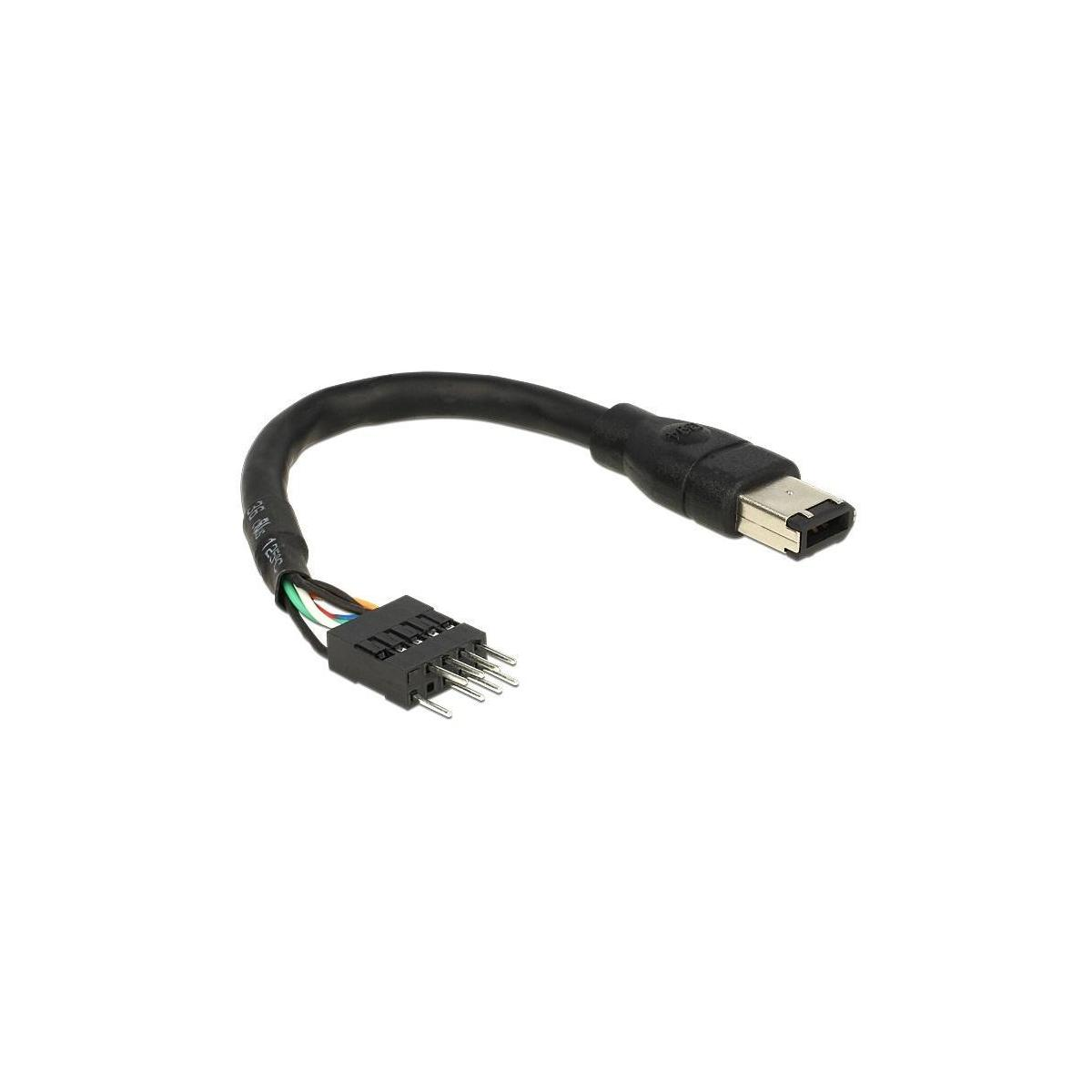 Cavo nero con connettore nero e connettore multipin.