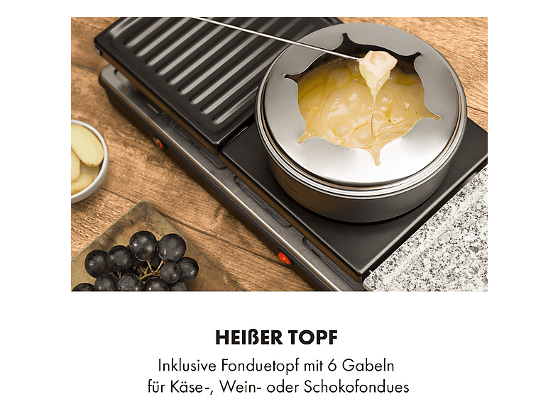KLARSTEIN Fonduelette XL Elektrogrill,Raclettegrill | SATURN