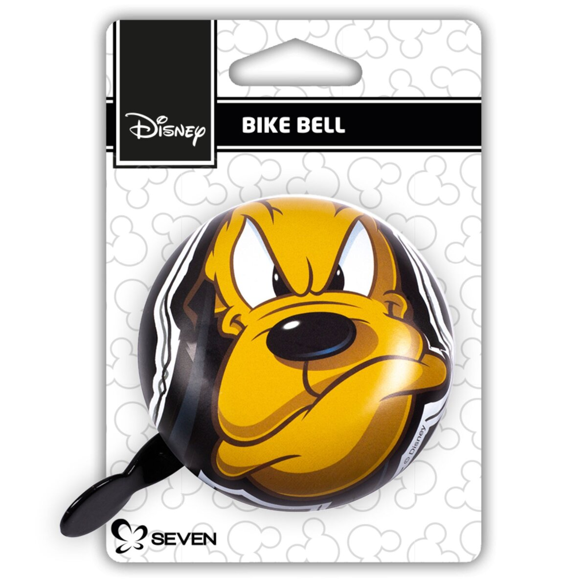 Disney Fahrradklingel mit Pluto-Design, auf der Verpackung präsentiert.