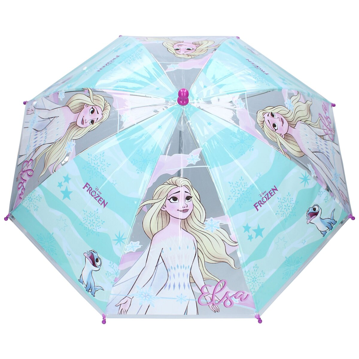 Elsa uit Frozen op een paraplu.