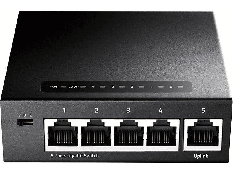 CUDY Cudy GS105 5 Port 10/100/1000M 16k MAC Gigabit Metal Switch 5 Switch siyah