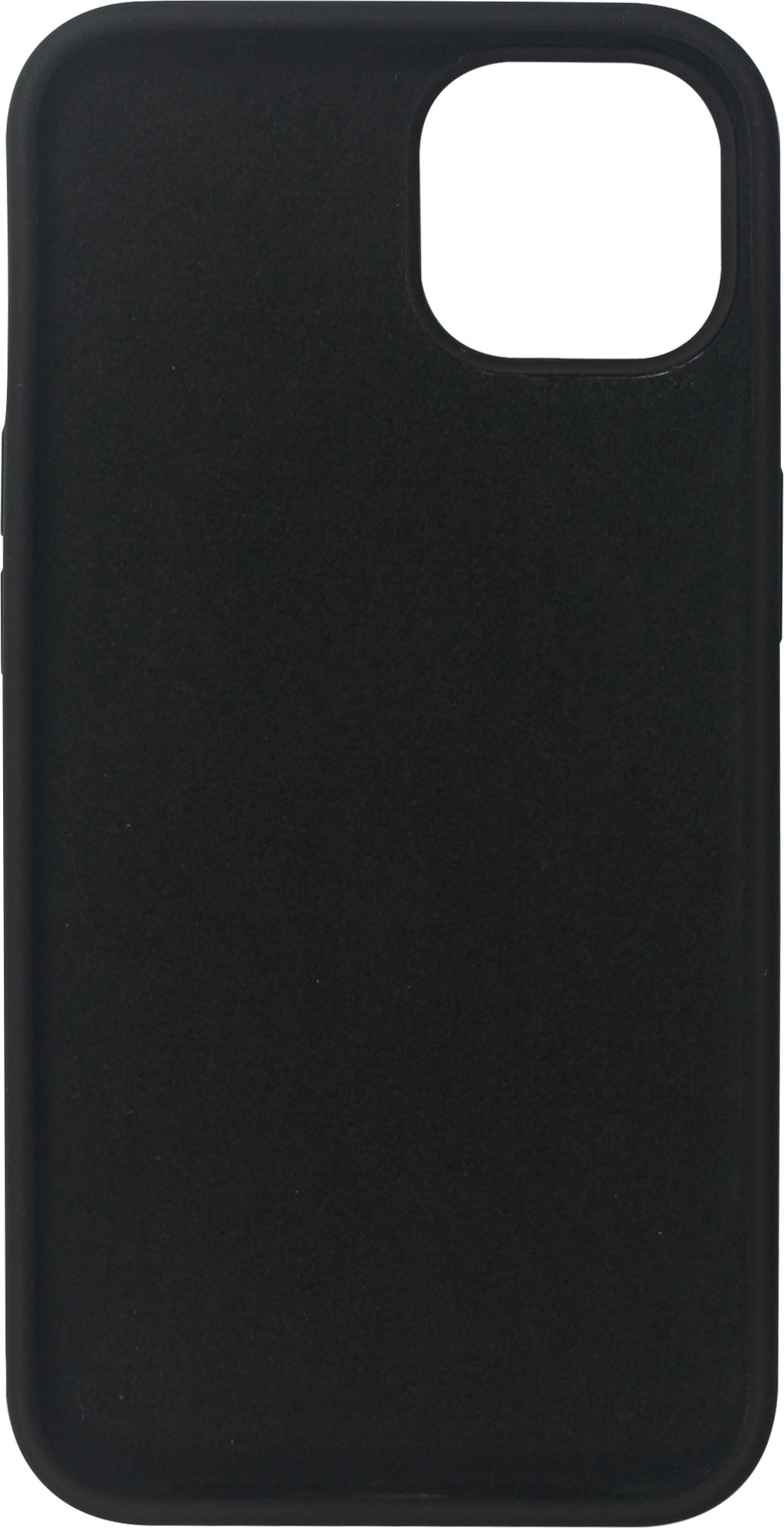 Custodia per telefono nera. Colore nero pieno, senza design. Semplice e minimalista.