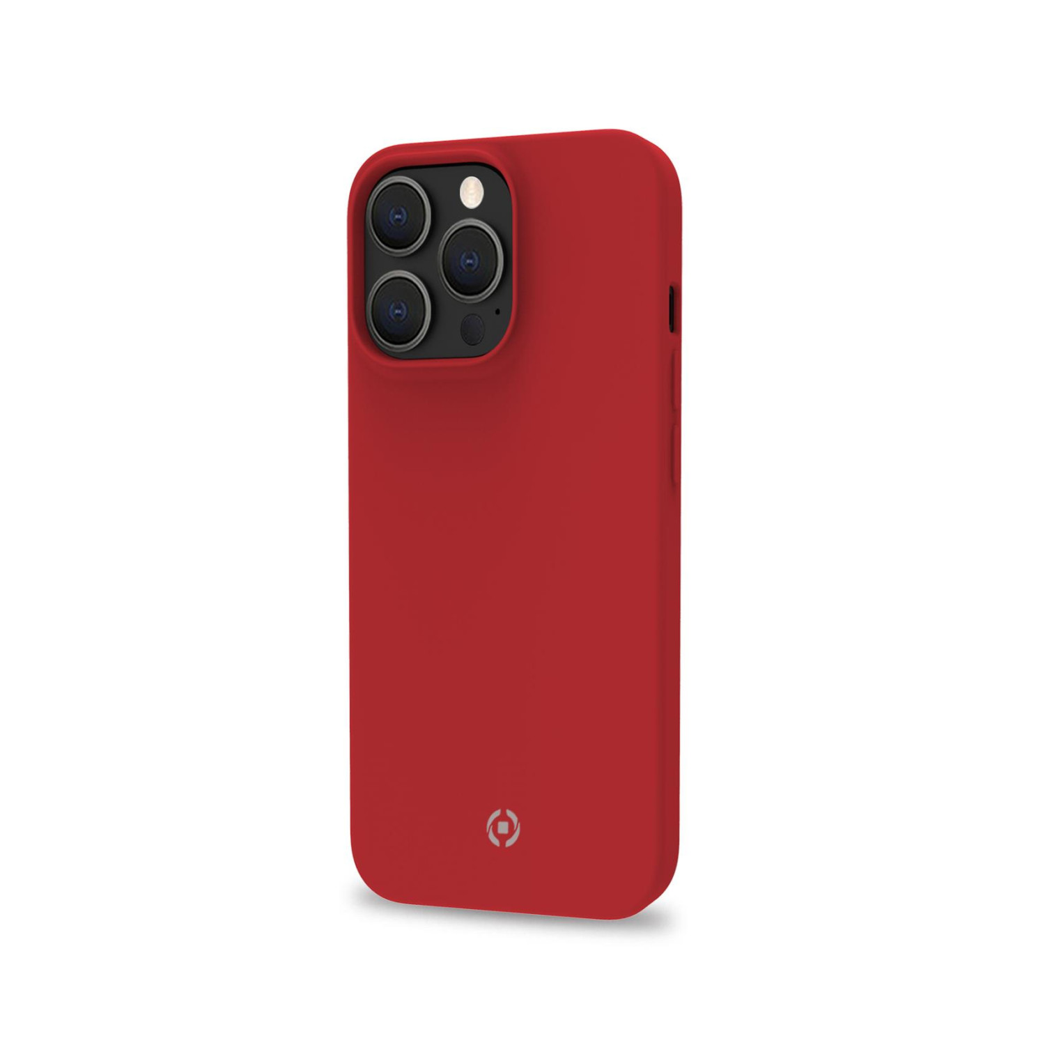 Una custodia rossa per telefono con fori multipli.