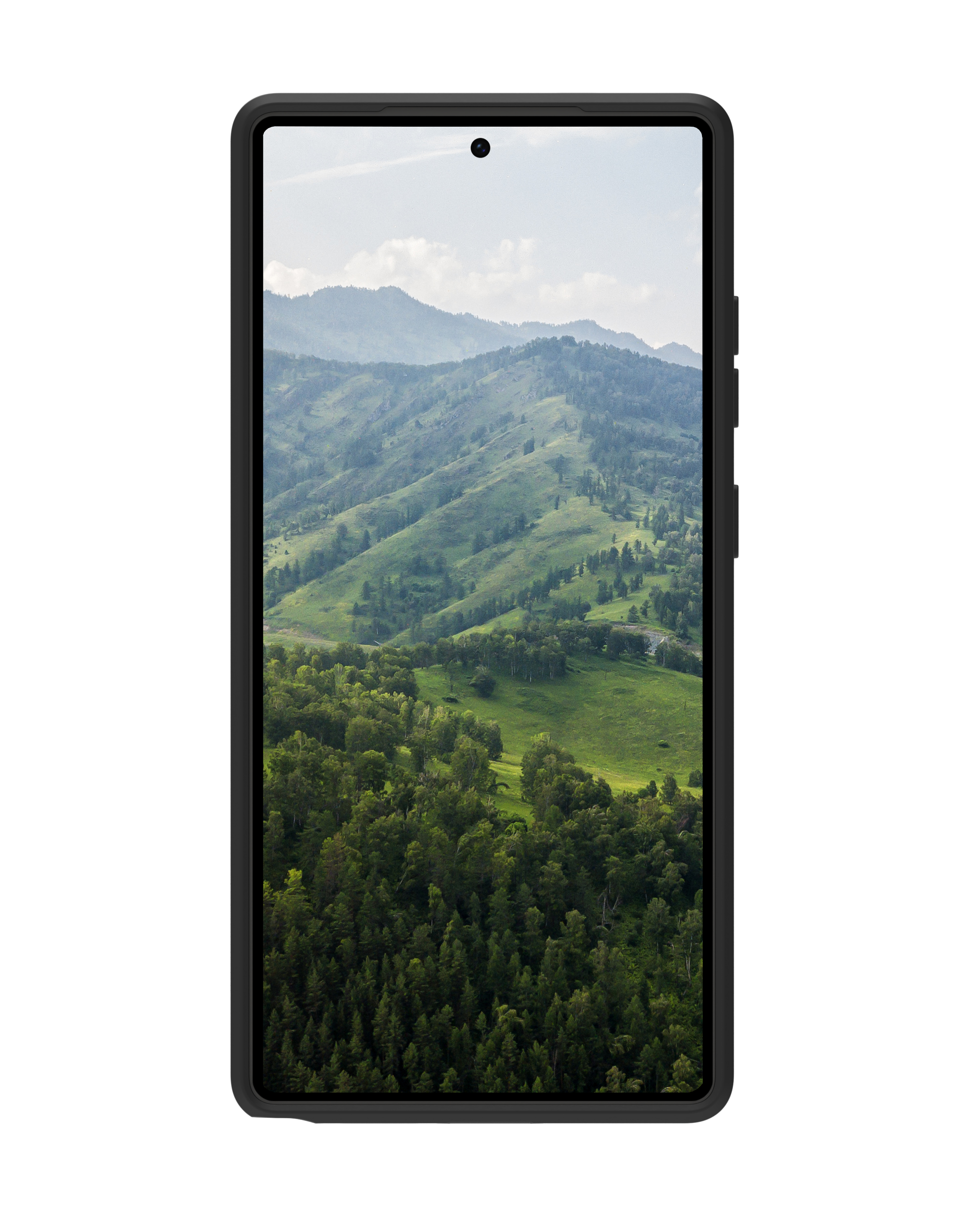 Uno smartphone mostra un pannello di controllo per la plafoniera.