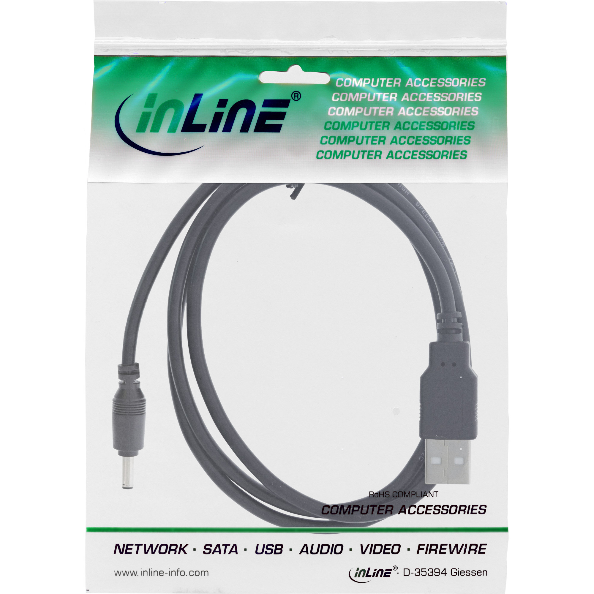 Cavo adattatore USB InLine®, da spina USB A a presa a 15