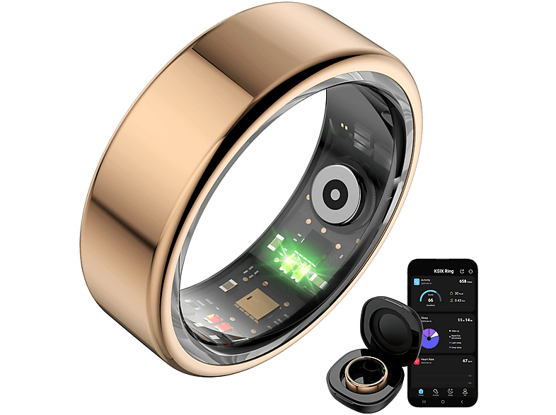 Anillo Inteligente De 19 MAh – Control Remoto Para Selfies, Paso De Páginas, Resistente Al Agua, Carga Magnética – Compatible Con IOS Y Android