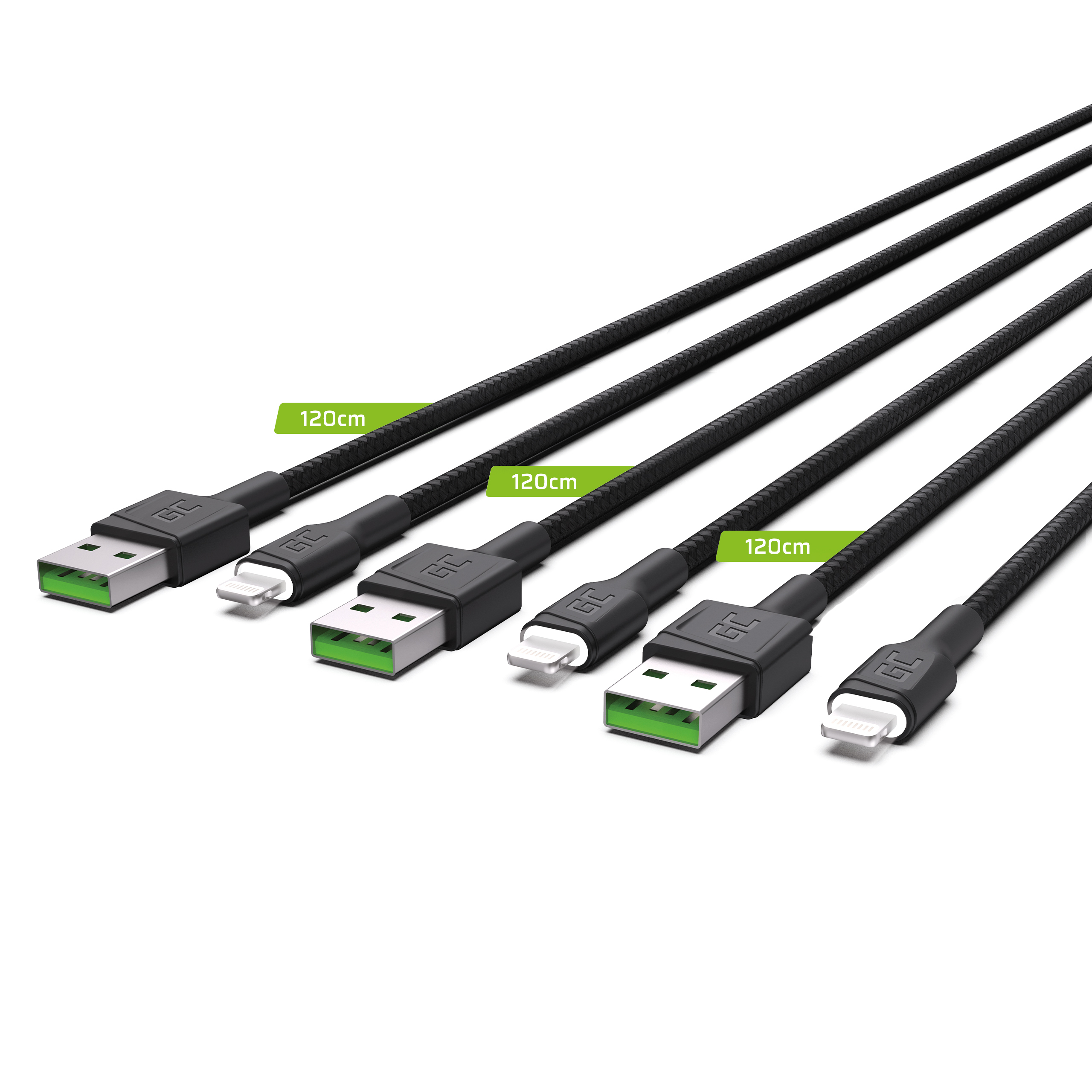 Cavi USB con etichette da 120 cm.