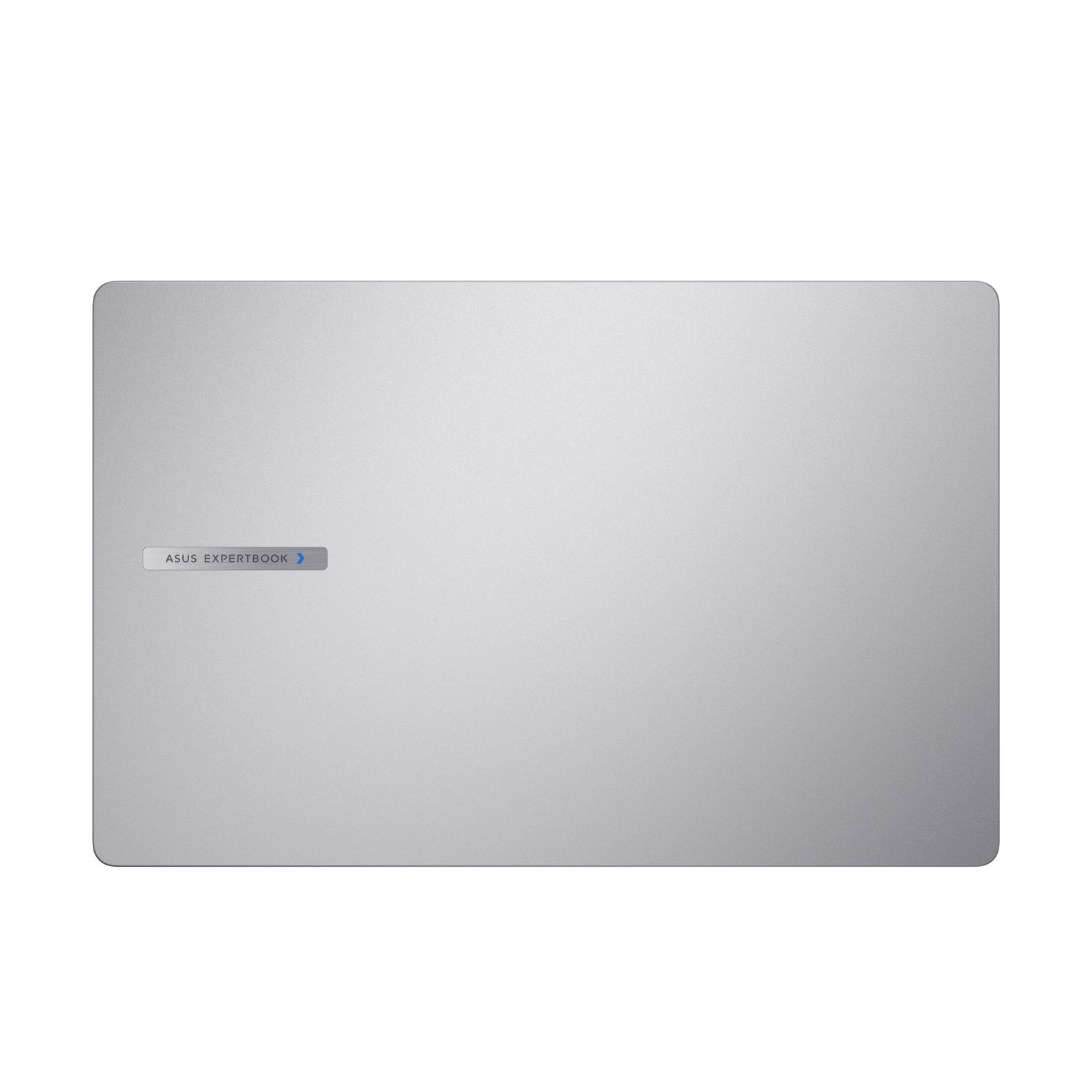 Srebrna pokrywa laptopa z logo ASUS ExpertBook. Czysty, minimalistyczny design.