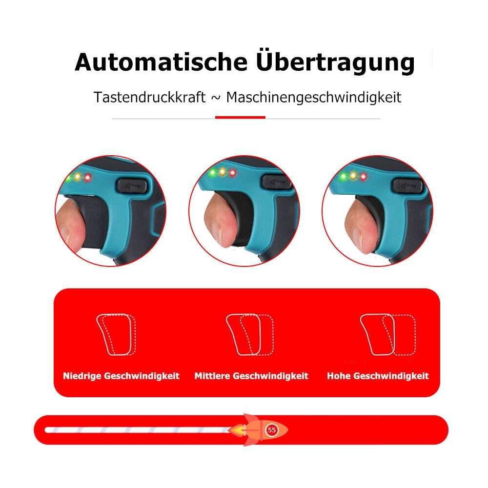 Ein Diagramm, das den auf ein Gerät ausgeübten Druck und die entsprechende Geschwindigkeit zeigt.