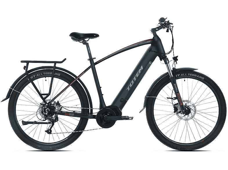SACHSENRAD E-SUV Mythos Citybike, 46cm Rahmenhöhe All Terrain Bike (ATB) (Laufradgröße: 27,5 Zoll, Unisex-Rad, Schwarz)