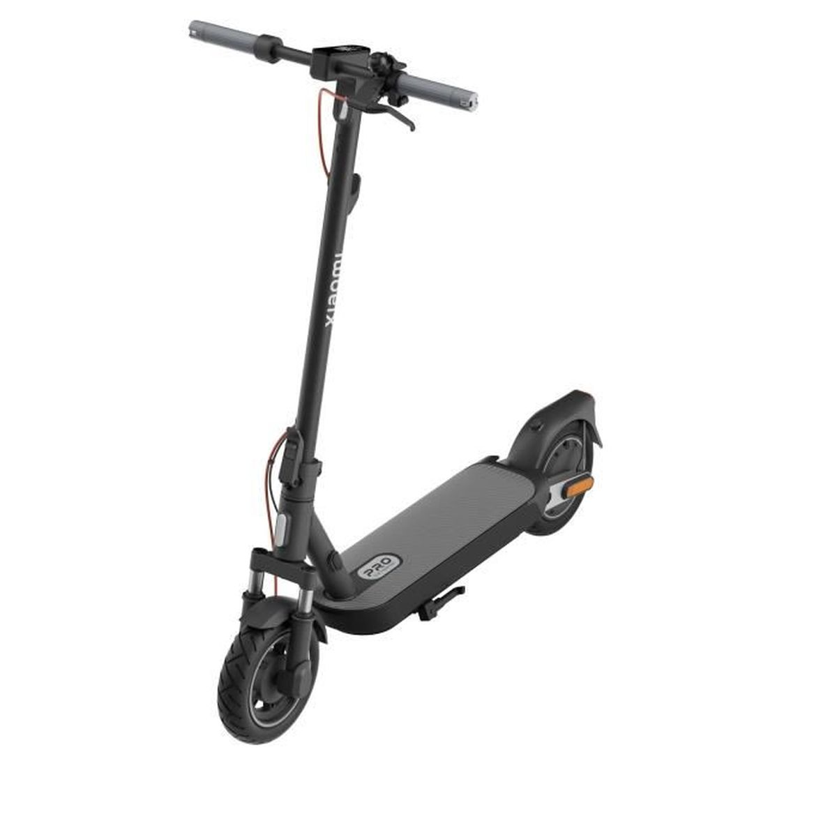 Monopattino elettrico nero, modello Xiaomi Pro. Vista angolata, sfondo bianco.