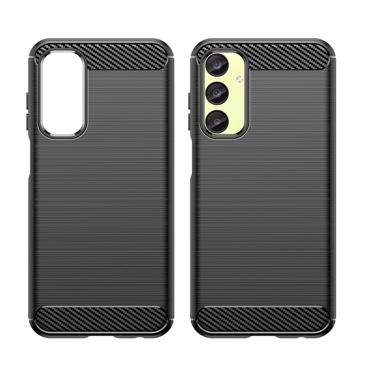 Dos fundas negras, mostrando el diseño y las características.