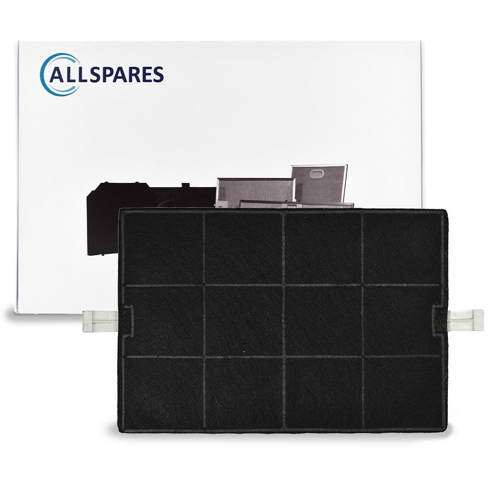 Filtro aria con griglia nera e sfondo bianco. Logo Allspares in alto.