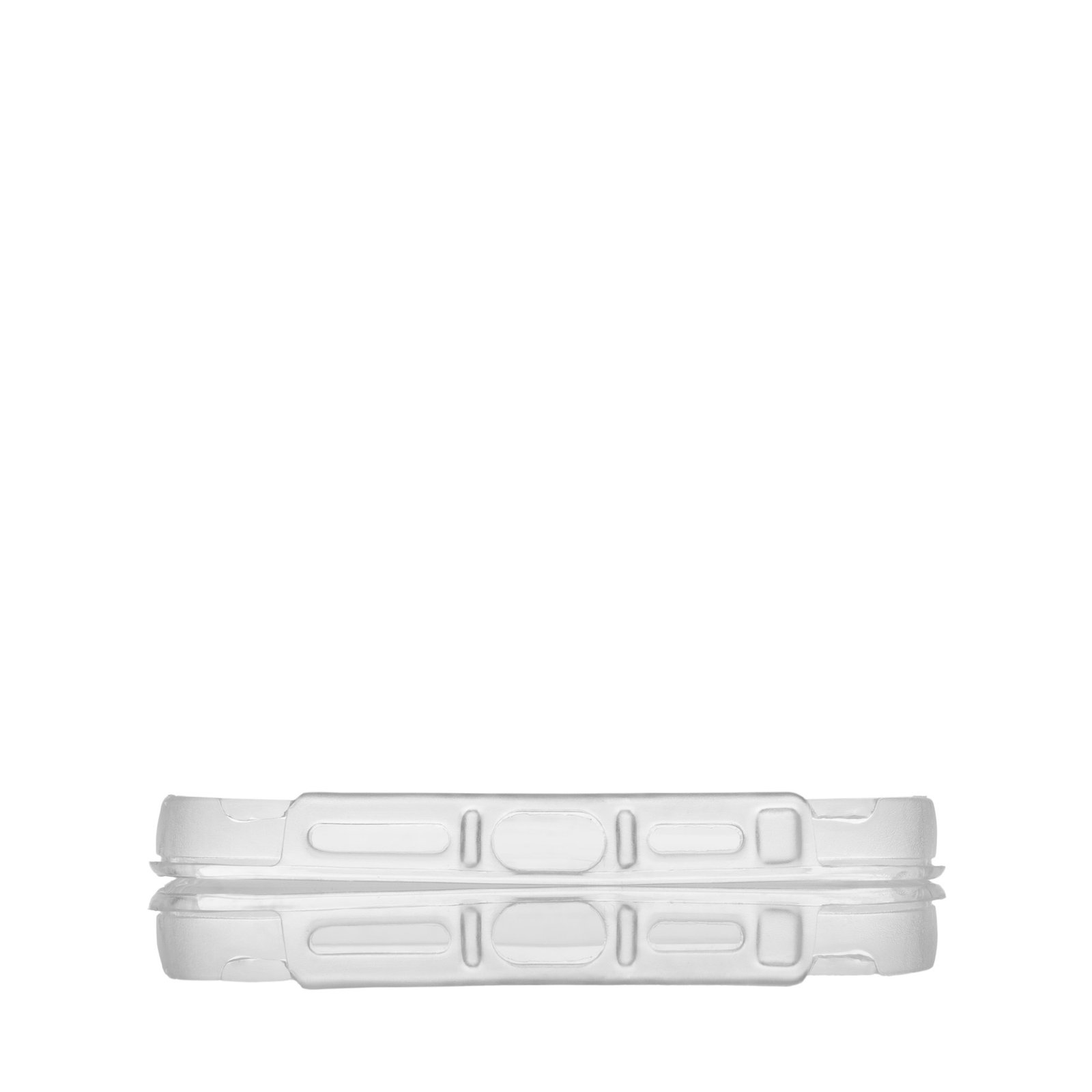 Dos fundas de teléfono transparentes.