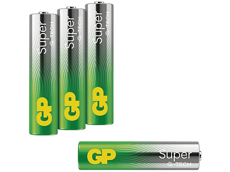 GP Super Alkaline Micro AAA Batterien, 1.5 Volt 4 Stück | MediaMarkt