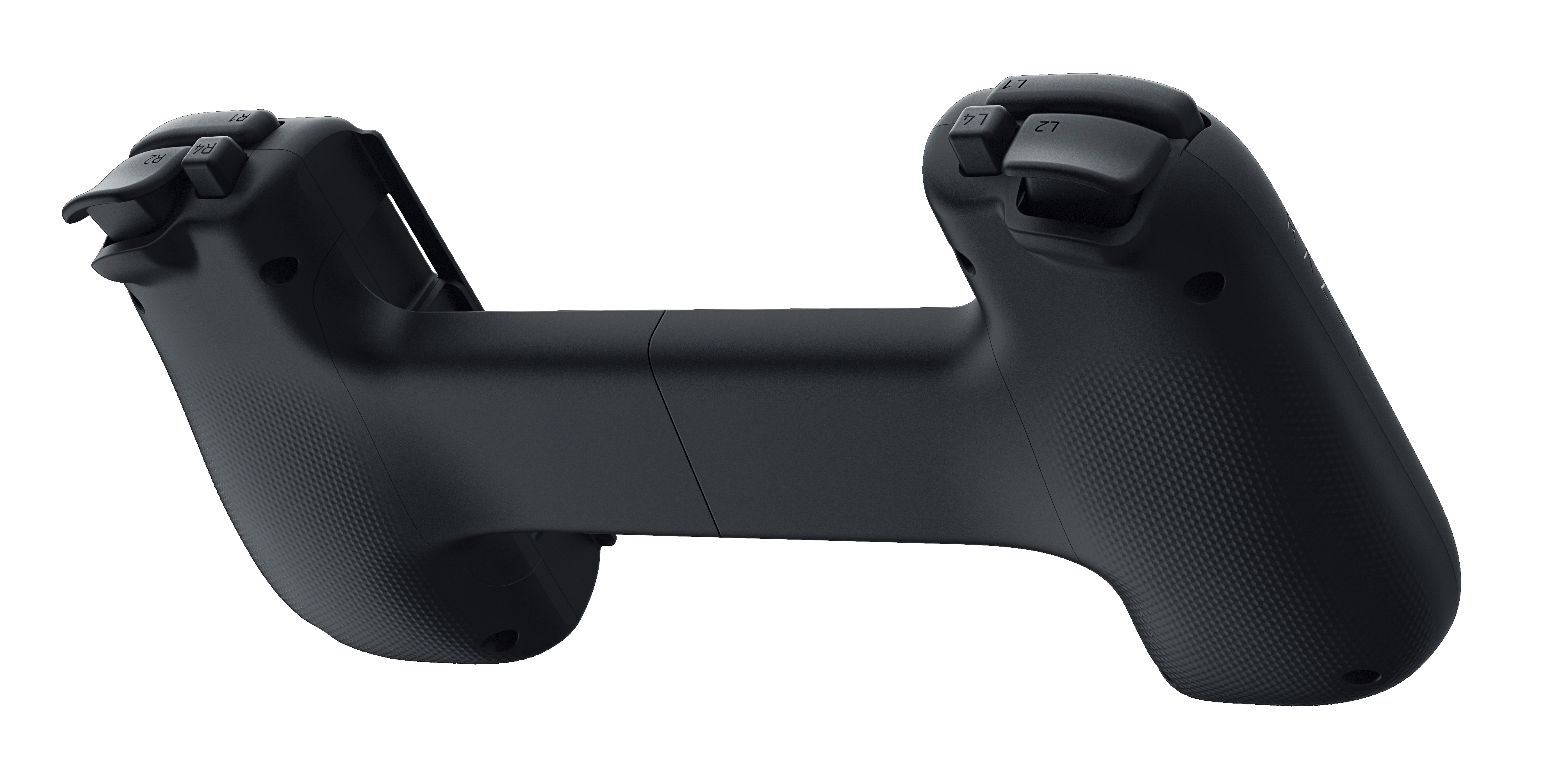 Biały materac z niebieskimi bokami, etykieta Cecotec Flow, na białym tle.