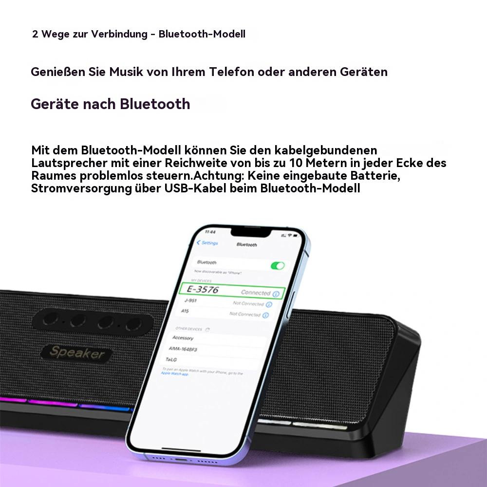 Smartphone, der über Bluetooth mit einem Lautsprecher verbunden ist, zeigt Bluetooth-Einstellungen an.