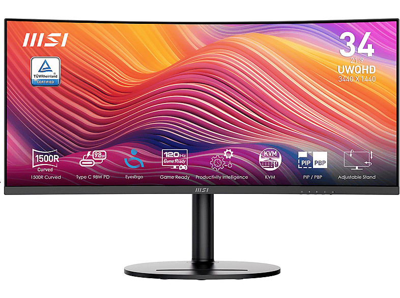 MSI Modern MD342CQP 34 inç UWQHD 4 ms 120 Hz 34 inc Siyah