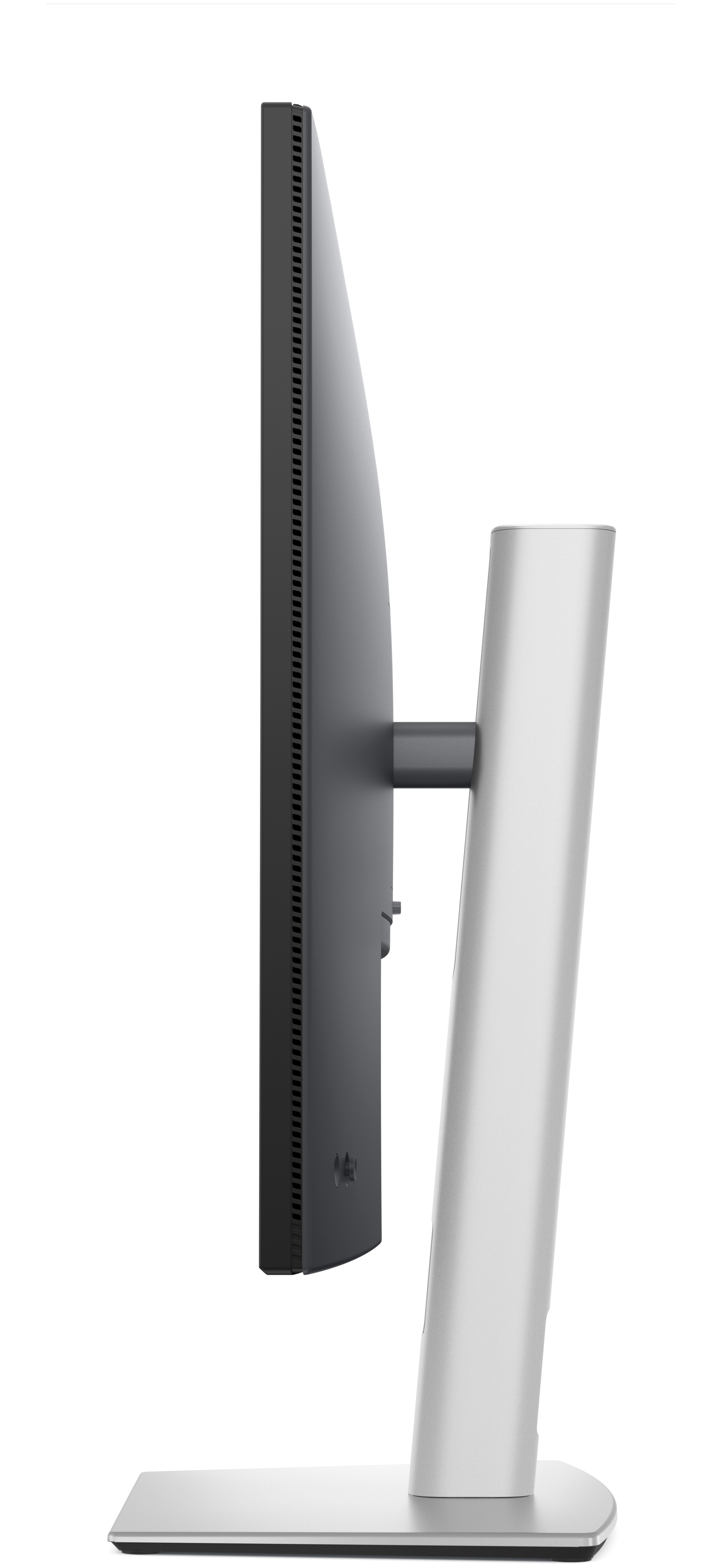 Monitor Dell z kartą danych z informacjami o produkcie.