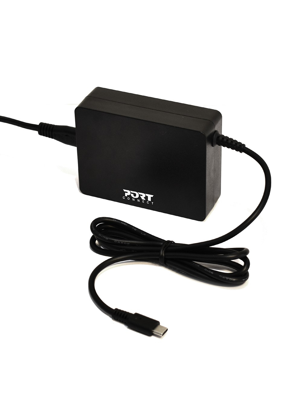 Otwarty laptop wyświetlający skejtera w skoku. Laptop jest na białej powierzchni.