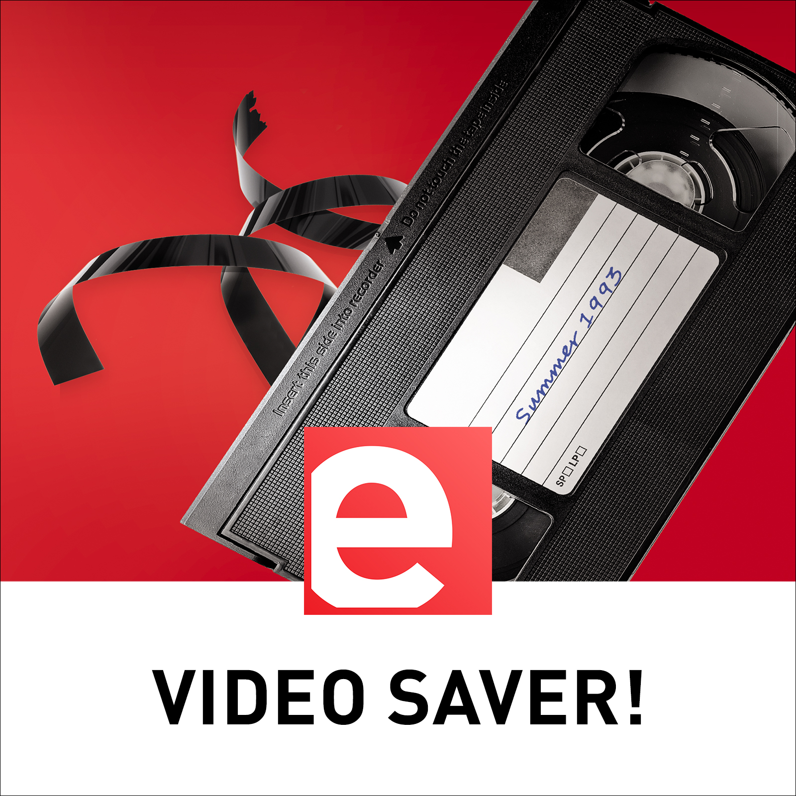 Kaseta VHS z etykietą, z tekstem 'Summer 1993' na etykiecie i taśmie.