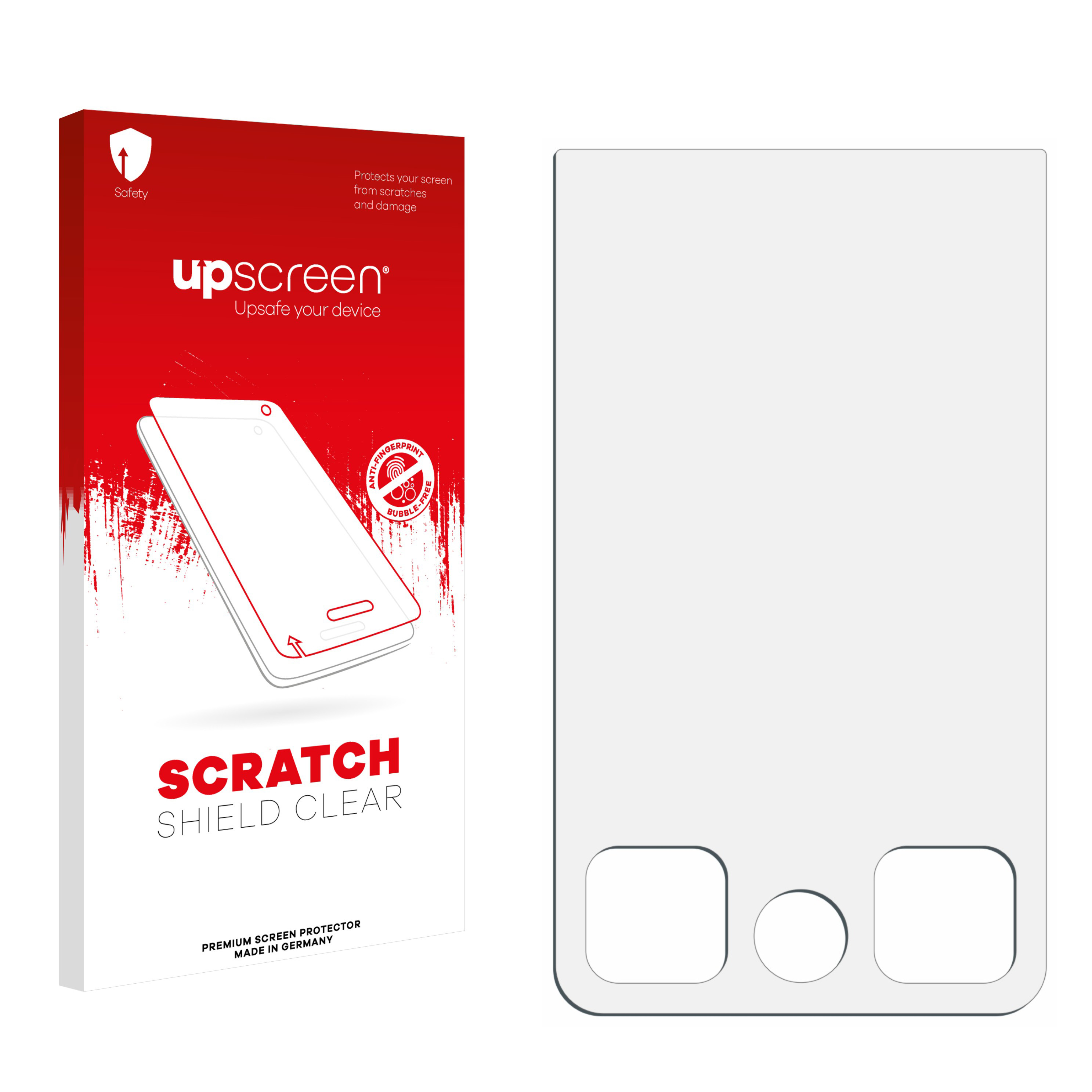 Kratzschutz klarer Displayschutz und Verpackung.