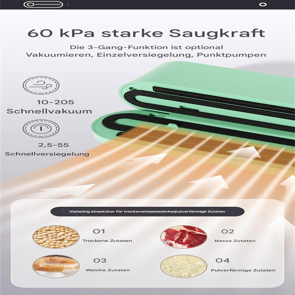 Infografik eines Vakuumiergeräts.