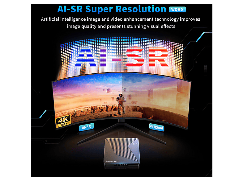 Lipa X88 Pro 13 Tv Box 4-32 GB Android 13 -Mediaplayer Met Kodi, Netflix en Playstore-8K decoder - Apps via Playstore en internet - Wifi en ethernet - Dolby geluid - Bluetooth