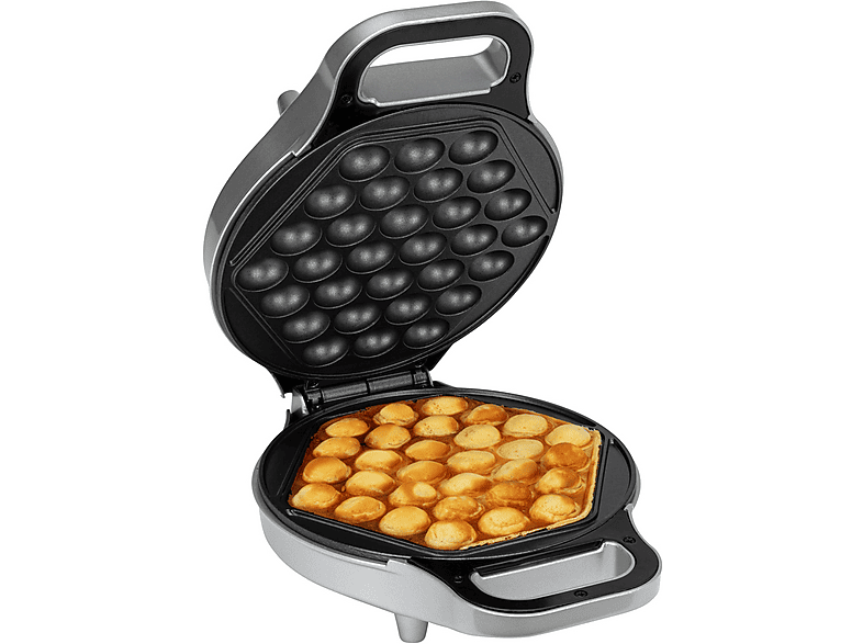 CLATRONIC WA 3772 Bubble Waffeleisen Silber