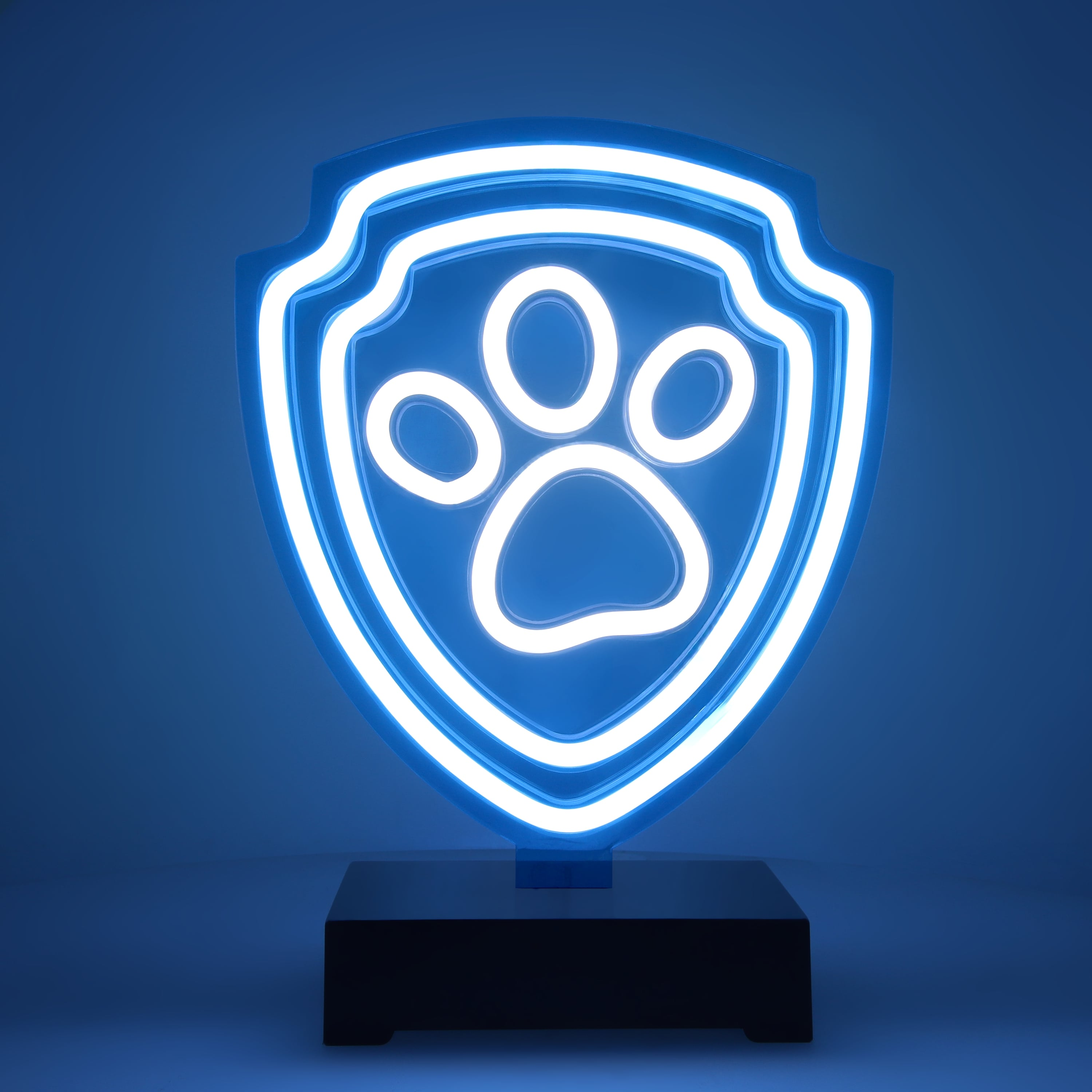 Niebieski neon Paw Patrol z nadrukiem łapy.