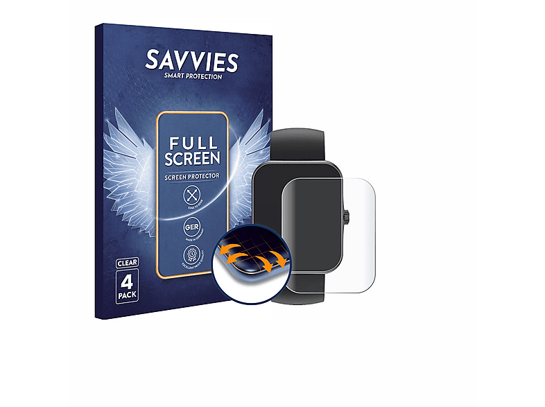 Savvies 4 Stuks Full-Screen Scherm Beschermfolie voor One2Track