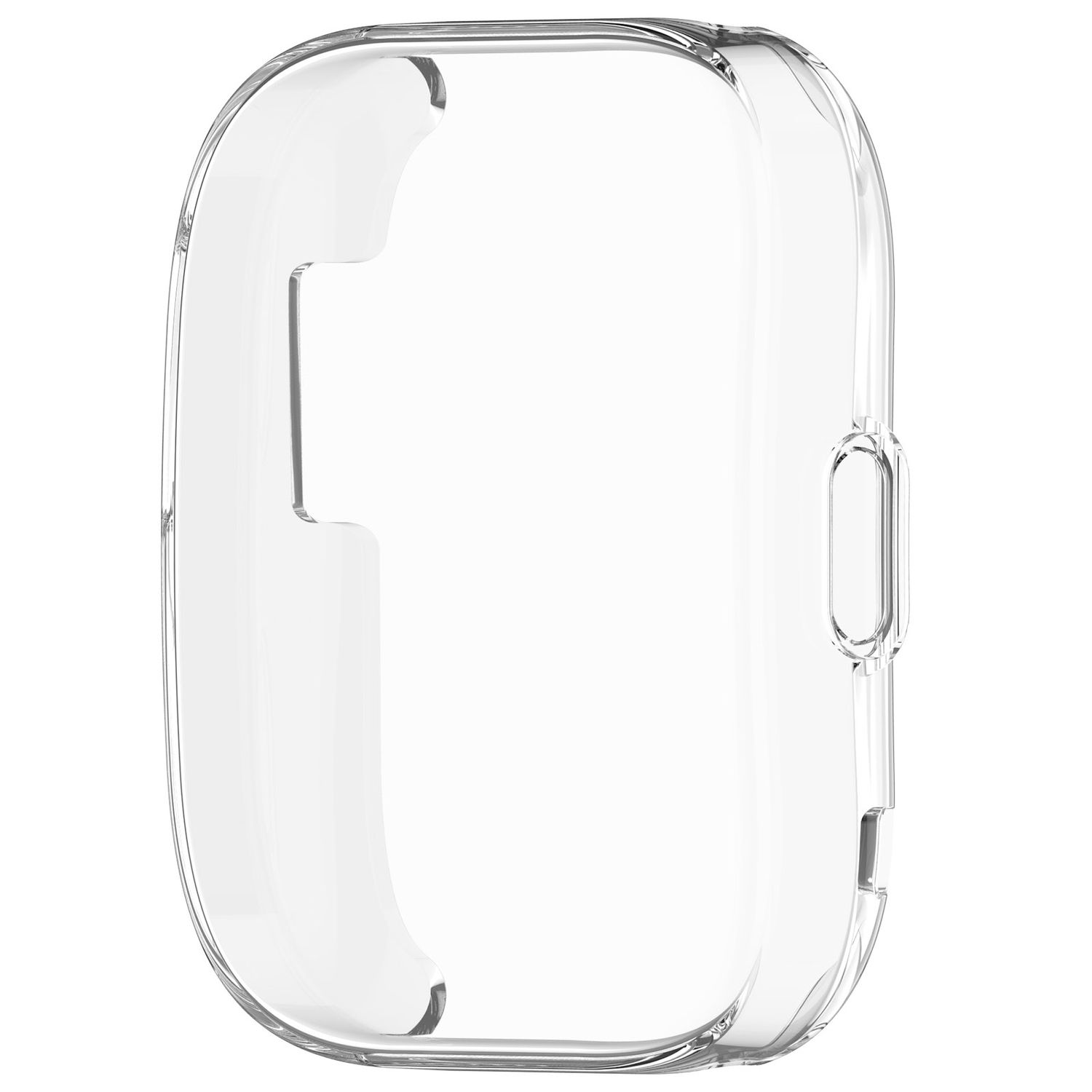 Klare Schutzhülle für eine Uhr. Die Hülle ist transparent und passgenau geformt.