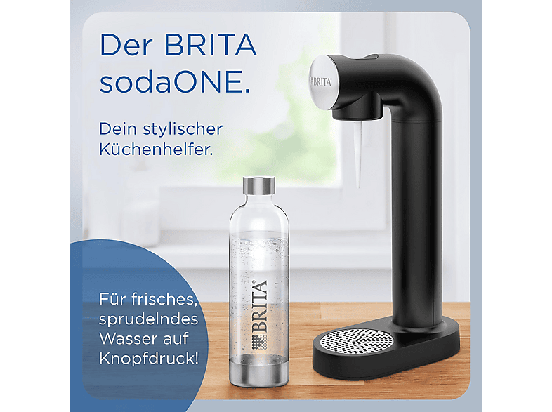 BRITA 113193 SODAONE WASSERSPRUDLER SCHWARZ Wassersprudler Schwarz