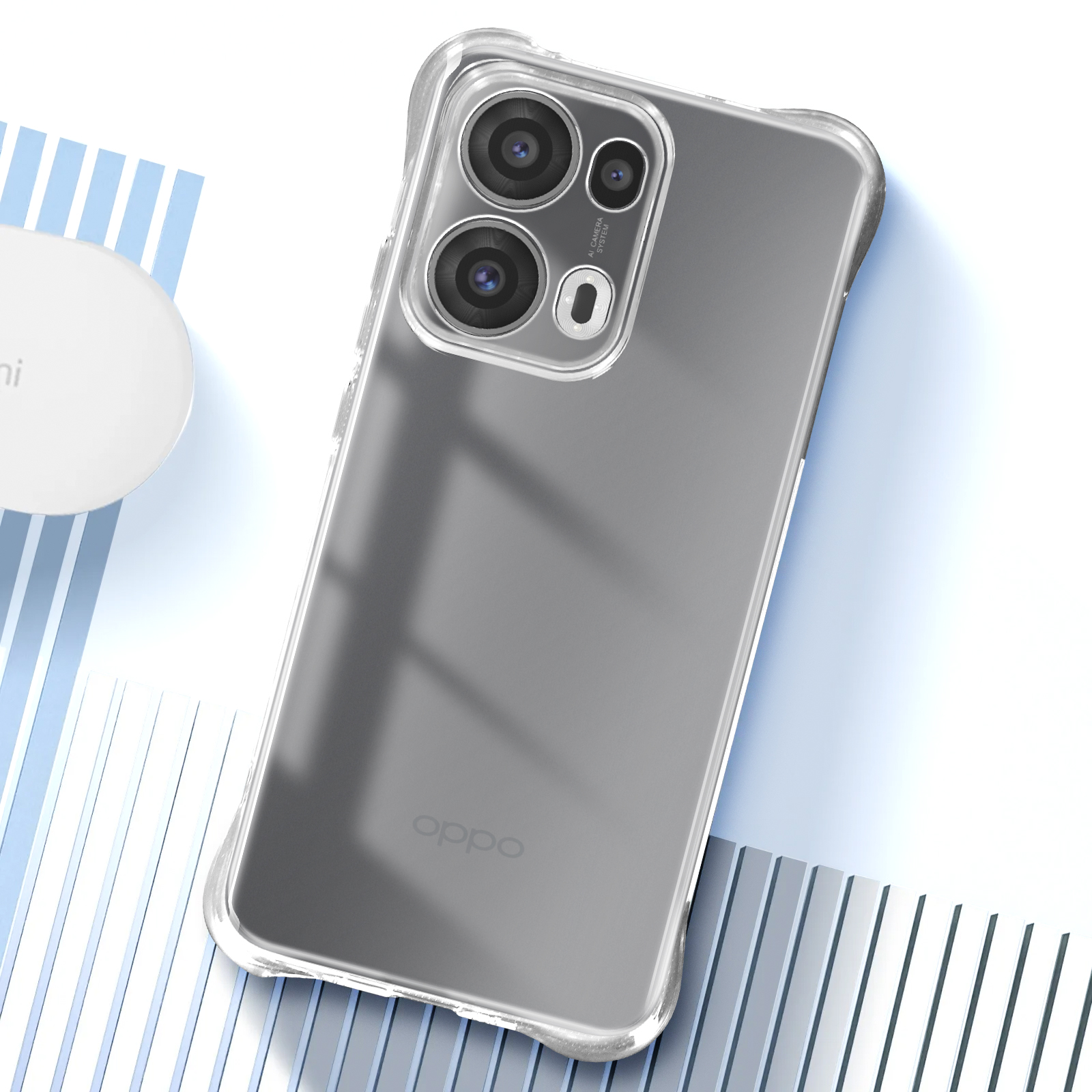 ELECTRO-WEIDEWORLD Cover Trasparente Ultra-sottile Per Oppo Reno 12 Pro 5G - Custodia In Silicone TPU Morbido Antiurto - 5