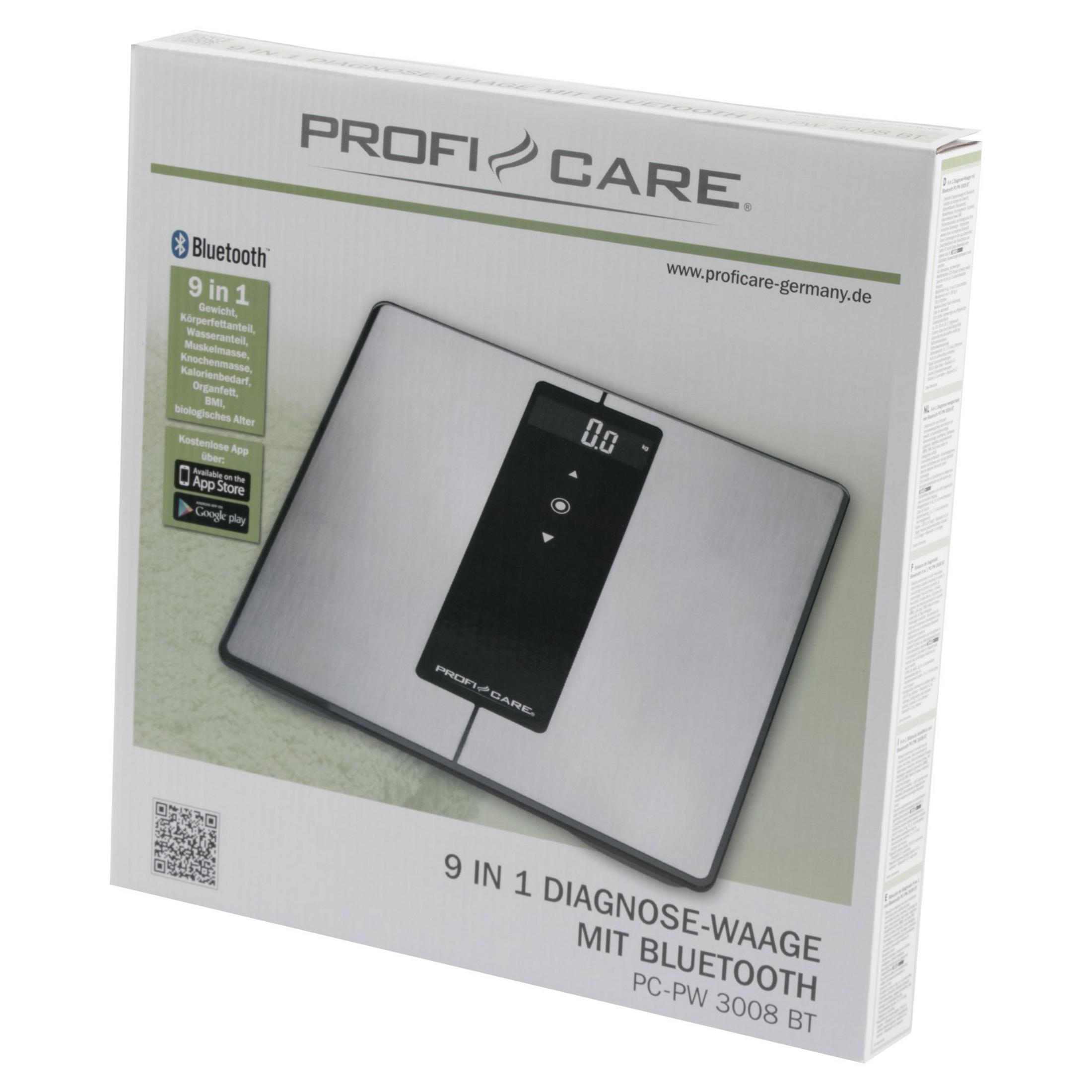 Białe pudełko z obrazem wagi cyfrowej i tekstem o funkcjach.