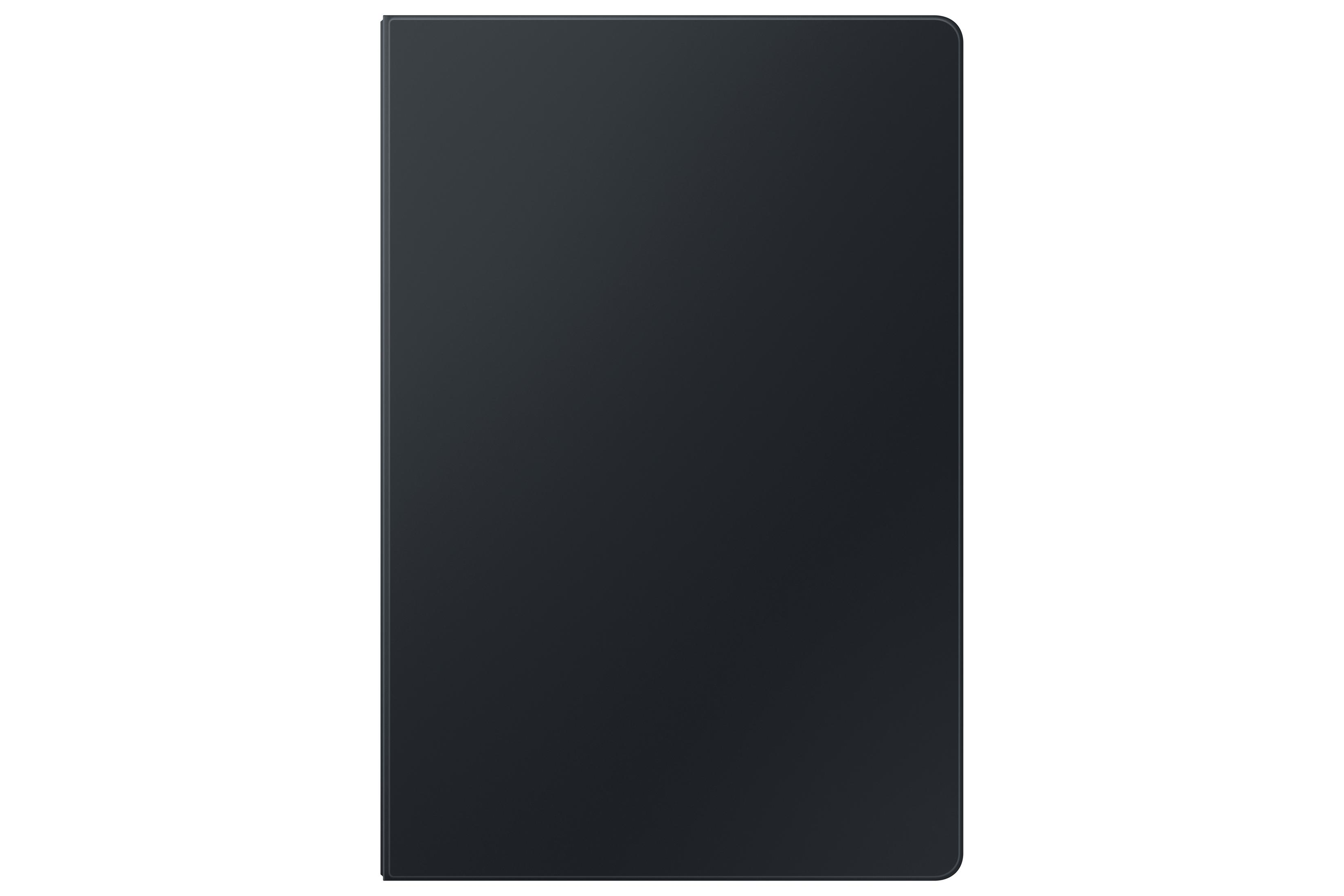 Schwarzes Tablet. Einfaches Design, rechteckige Form. Keine sichtbaren Knöpfe oder Branding.