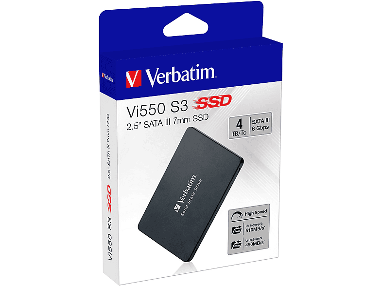 VERBATIM SSD Vi550, 4 TB, 4 TB, SSD, intern
