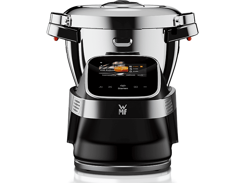 WMF Avantgarde Küchenmaschine mit Kochfunktion Schwarz (Rührschüsselkapazität: 3 l, 1550 Watt)