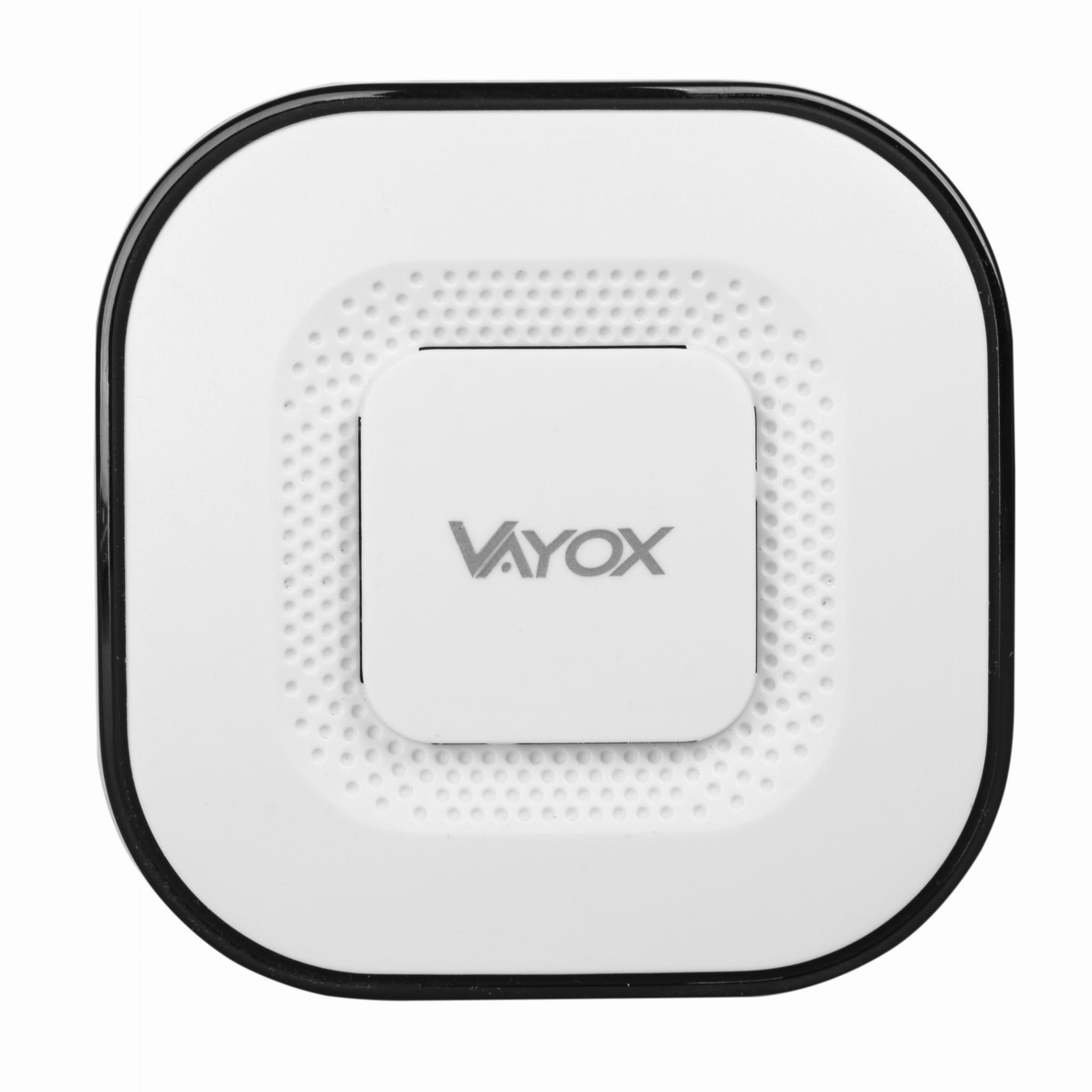 Białe urządzenie w kształcie kwadratu z czarnym obramowaniem, biały kwadrat pośrodku.