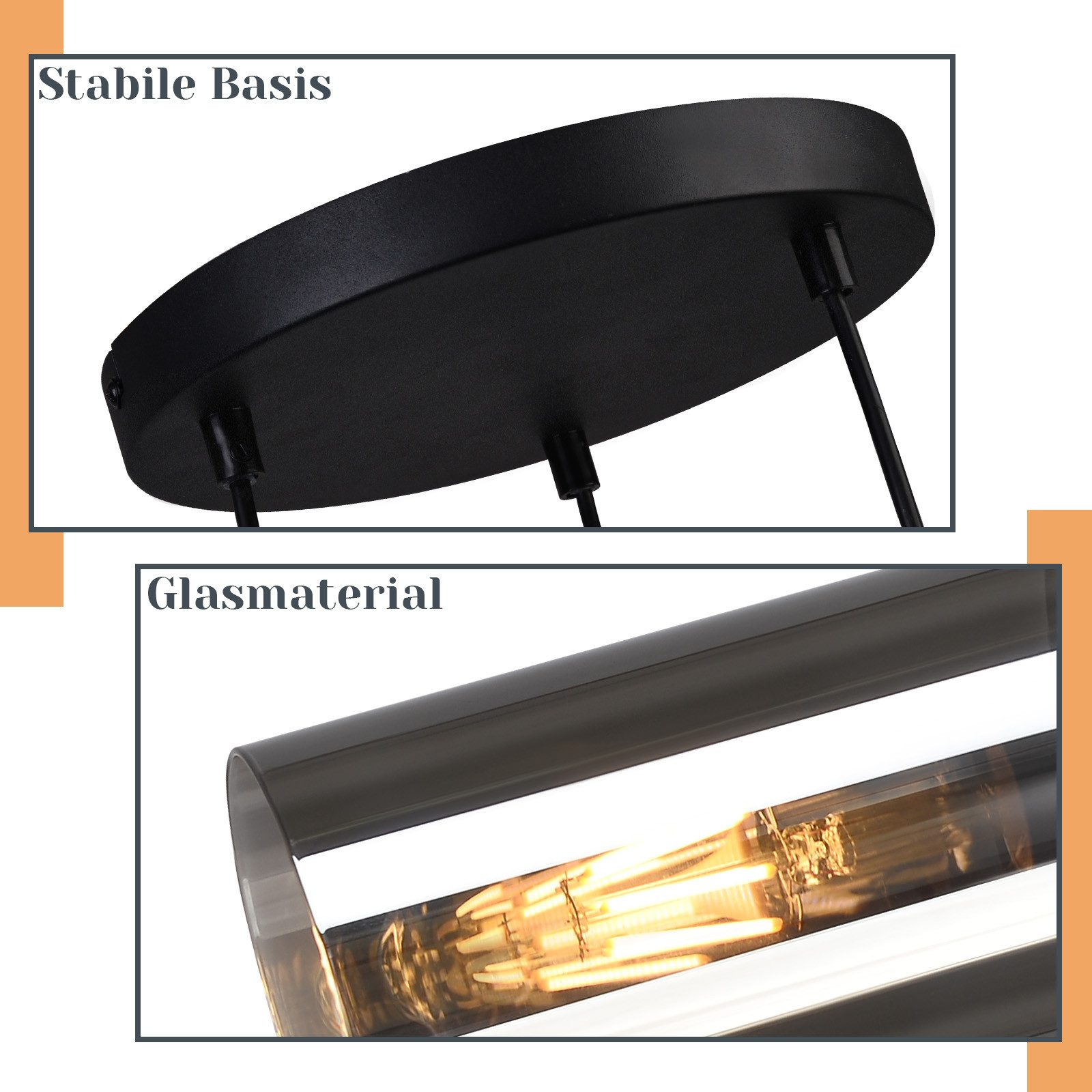 Primo piano di un'apparecchio a soffitto nero e del materiale in vetro, che mostra una lampadina all'interno.