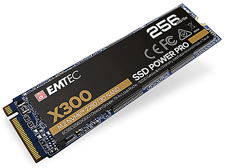 EMTEC X300, 256 GB, SSD, intern