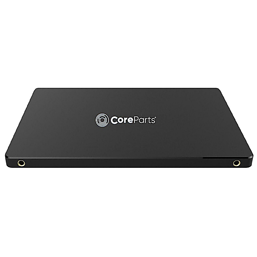 Czarny dysk SSD z logo CoreParts na górze.