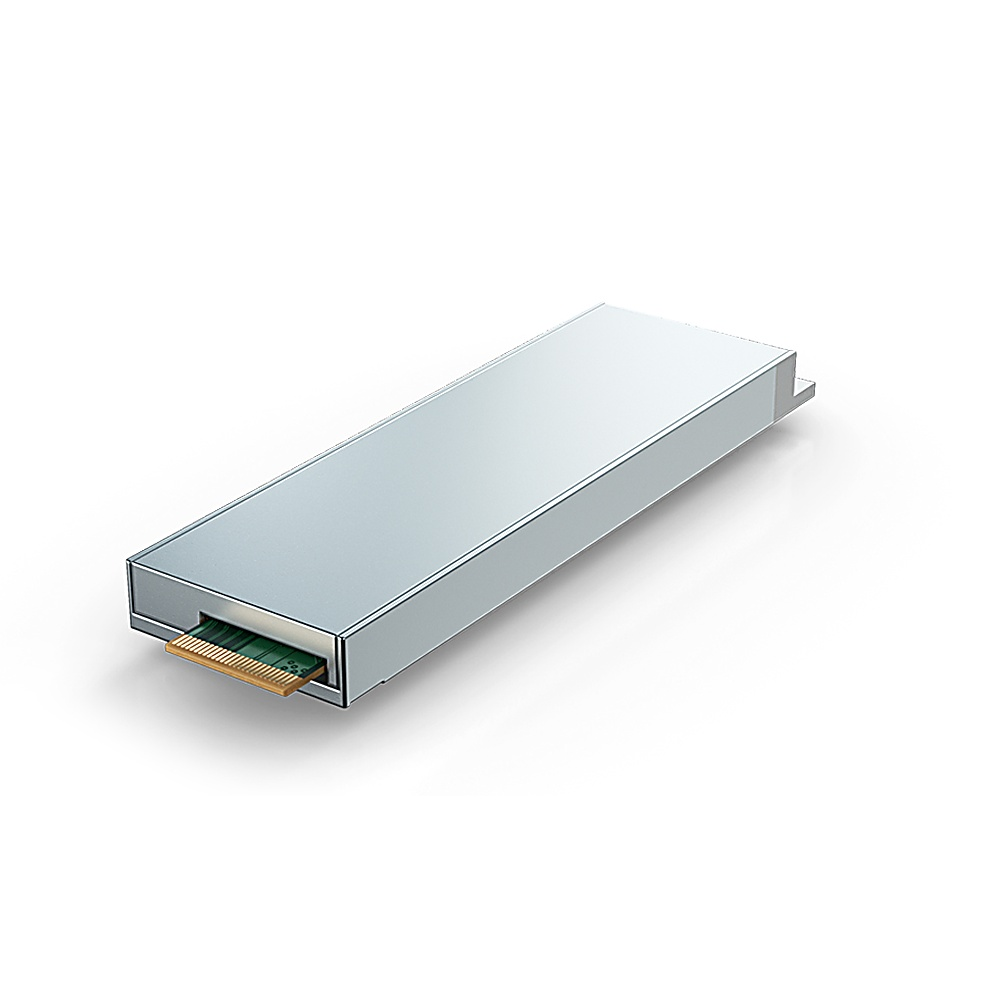 SSD argento, con connettore verde.