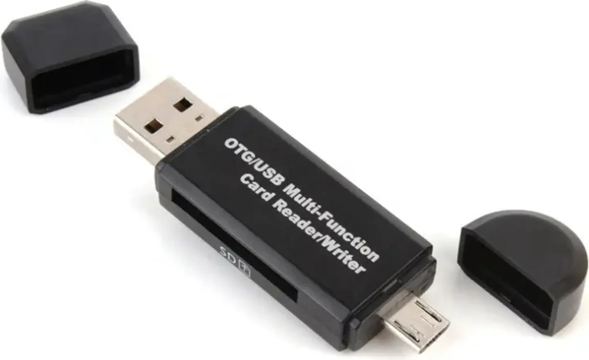 Schwarzes OTG/USB-Multifunktions-Kartenlesegerät/Schreiber.